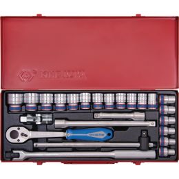 Dugókulcs készlet 1/2" ( fém kazetta ) 8-32 mm 24 részes,  12 szög termék fő termékképe