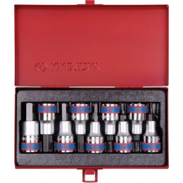 Rátuzokulcs készlet 1/2" hatszög, fém kazettában 3mm-14mm L= 55 mm 9 részes termék fő termékképe