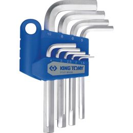 Hatszögkulcs készlet rövid, krómozott 1.5-10 mm 9 részes muanyag tartóban termék fő termékképe