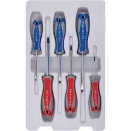 Csavarhúzó készlet, lapos + PH, kétkomponensu nyél FL3-6.5 mm, PH0-PH3 6 részes termék fő termékképe