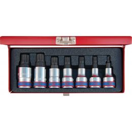 Rátuzokulcs készlet 1/2" XZN, fém kazettában M6-M18 (M16, M18 furatos) 7 részes termék fő termékképe