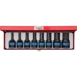 Rátuzokulcs készlet hatszög 1/2" gépi 5-19 mm L= 60 mm 8 részes (fém kazetta) termék fő termékképe