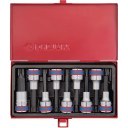 Rátuzokulcs készlet 1/2" TORX ( fém kazetta ) TX20-TX60 L= 80 mm 9 részes termék fő termékképe