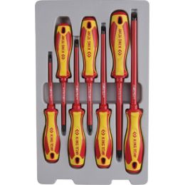 Szigetelt csavarhúzó készlet, 1000V FL4-FL8 mm, PH1-PH3 7 részes termék fő termékképe