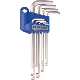 Hatszögkulcs készlet, hosszú gömbvégu 1.5-10 mm 9 részes termék fő termékképe