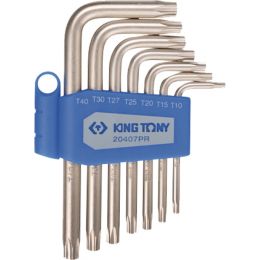 TORX BO kulcs készlet, krómozott TXBO10-TXBO40 7 részes termék fő termékképe
