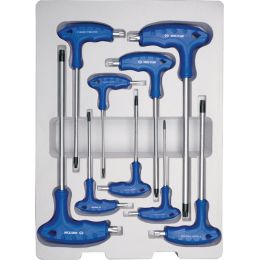 TORX kulcs készlet, T-nyelu, 2 végu TX10-50 9 részes bliszter termék fő termékképe