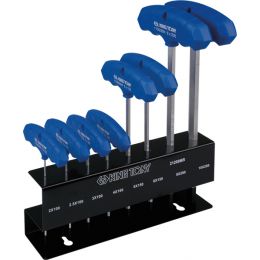 Hatszögkulcs készlet T-nyelu, fém állvány SW2-10 mm 8 részes termék fő termékképe