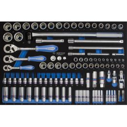 Modul Dugókulcs, rátuzokulcs készlet 103 részes, 1/4"+3/8"+1/2" termék fő termékképe