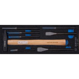 Modul Kalapács, csapszegkiüto, lyukasztó, vágó 8 részes készlet, EVA termék fő termékképe