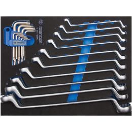 Modul Csillagkulcs, Torx kulcs készlet 6-32 mm,TX10-TX50, 19 részes termék fő termékképe