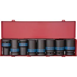 Dugókulcs készlet 1" gépi, (fém kazetta) 24-41 mm 8 részes termék fő termékképe