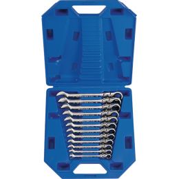 Csillag-villás kulcs készlet, racsnis, csuklós 8-19 mm csuklós 12 részes termék fő termékképe