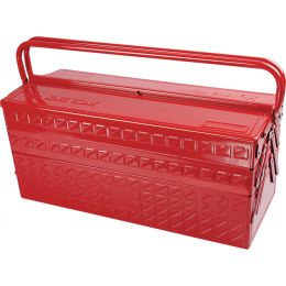 Szerszámosláda, fém, szétnyitható 53/5  (530x220x260) piros termék fő termékképe