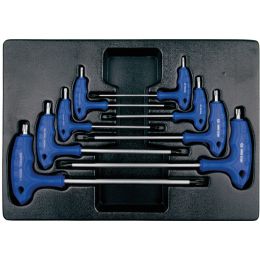 Modul TORX kulcs készlet, T-nyelu, kétvégu TX10-TX50, 8 részes termék fő termékképe