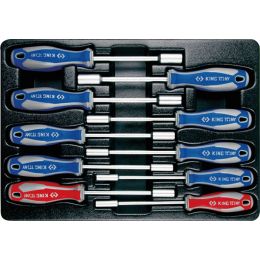 Modul Dugókulcs készlet, csavarhúzó nyelu, 6-13 mm, 10 részes termék fő termékképe