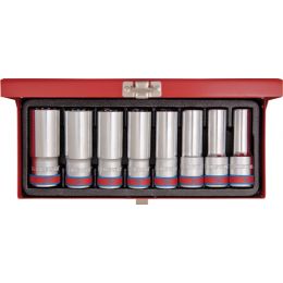 Dugókulcs készlet, hosszú 1/2" 12 szögu colos AF1/2"-15/16" L= 77 mm, 8 részes ( fém kazetta ) termék fő termékképe