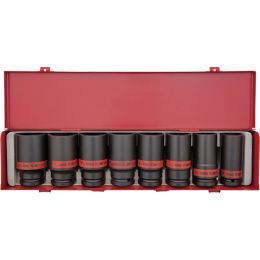 Dugókulcs készlet 3/4" gépi, hosszú (fém kazetta) AF1"-1.1/2", 8 részes, 6 szög termék fő termékképe