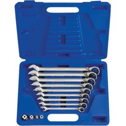 Csillag-villás kulcs készlet racsnis, irányváltós 8-19 mm 13 részes, muanyag doboz termék fő termékképe