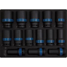 Modul Gépi dugókulcs készlet, 3/4", hosszú 19-41 mm, 14 részes, EVA termék fő termékképe