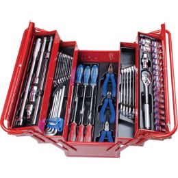 Szerszámkészlet szétnyitható szerszámos ládában 62 részes, 470x220x260 termék fő termékképe