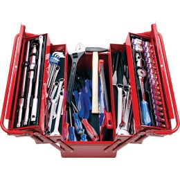 Szerszámkészlet szétnyitható szerszámos ládában 68 részes, 470x220x255 termék fő termékképe