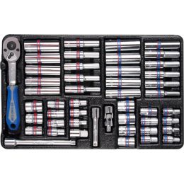 Modul Dugókulcs készlet 1/4", metrikus és colos 4-13 mm, AF5/32"-1/2", 48 részes termék fő termékképe