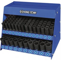 Dugókulcs készlet 1/2" gépi 8-32 mm L= 80 mm 166 részes fém kínáló doboz termék fő termékképe