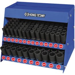 Dugókulcs készlet 1/2" gépi colos AF5/16-1.1/4" L= 80 mm 102 részes fém kináló doboz termék fő termékképe