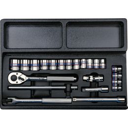 Modul Dugókulcs készlet 3/8", 6 szög 6-22 mm, 22 részes termék fő termékképe