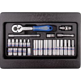 Modul Dugókulcs készlet 1/4" 4-13 mm, 26 részes termék fő termékképe