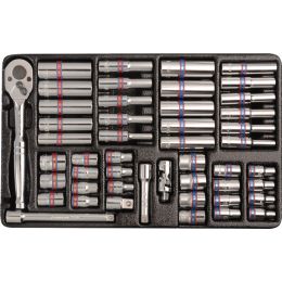 Modul Dugókulcs készlet 1/4", metrikus és colos 4-13 mm, AF5/32"-1/2", 48 részes termék fő termékképe