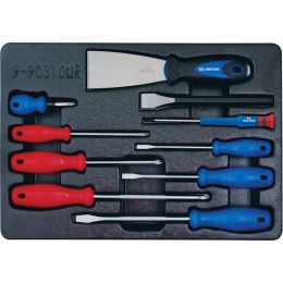 Modul Csavarhúzó, festékkaparó, vágó klt. 10 részes termék fő termékképe