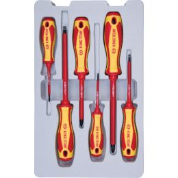 Szigetelt csavarhúzó készlet, 1000V FL3-FL6.5 mm, PH0-PH3 6 részes termék fő termékképe