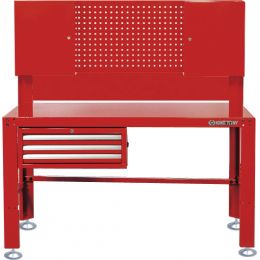 Munkapad 3 fiókokkal, 2 szekrényes hátfallal 1525x700x1520 termék fő termékképe