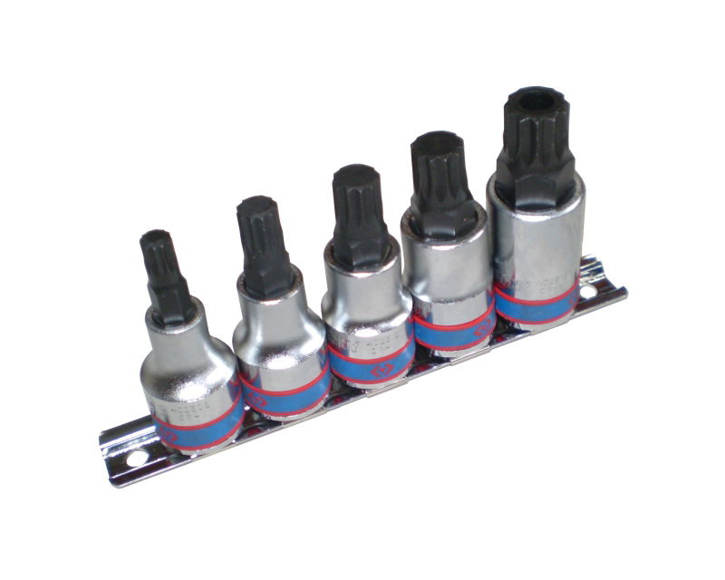 King Tony 5 részes 1/2˝-os spline-bitfejkészlet 4105PR termék fő termékképe