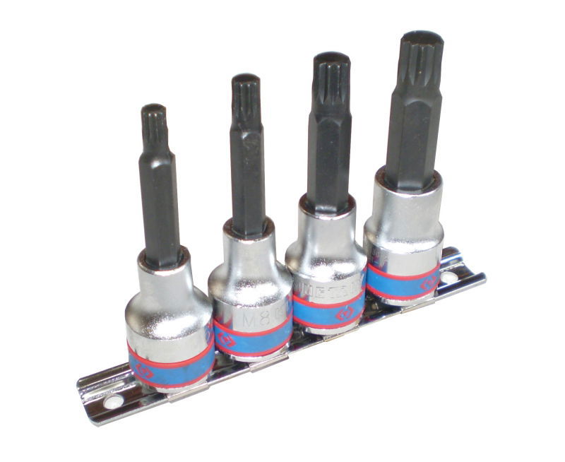 King Tony 4 részes 1/2˝-os spline bitfejkészlet L=80mm 4136PR termék fő termékképe