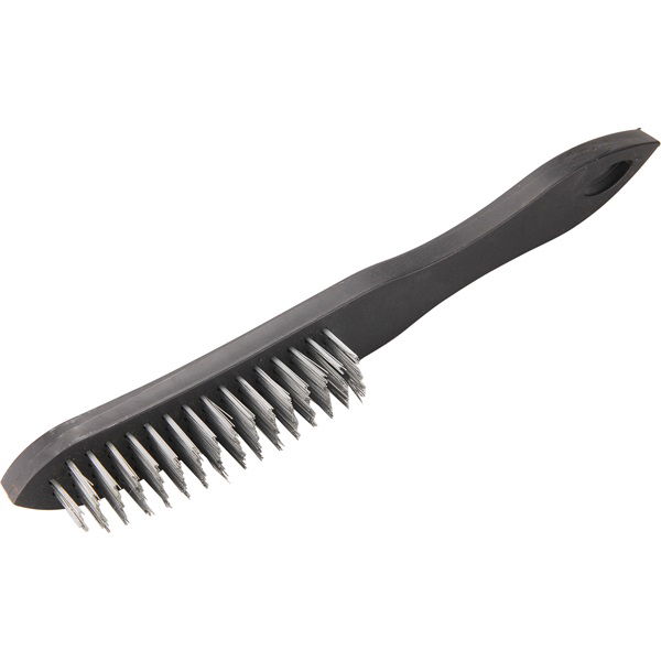 acélkefe, 4 soros, 290mm, acélhuzal, PP fogantyú termék fő termékképe