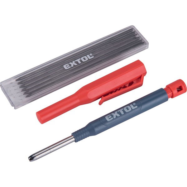 ácsceruza; tölthető, átm:2,8 mm, HB, kupak klipsszel, 6 db 120 mm pótheggyel, hegyezővel termék fő termékképe