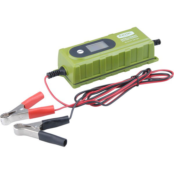 akkutöltő, autós, mikroprocesszoros, intelligens; 0,8/3,8 Amp, 4-120Ah, DC 12V/6V termék fő termékképe