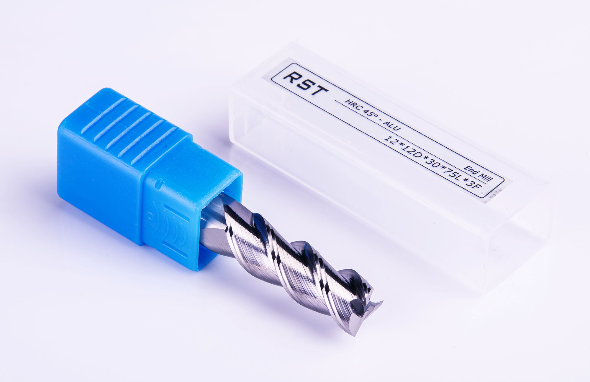 12 mm 3 élű keményfém alumínium maró - polírozott termék fő termékképe