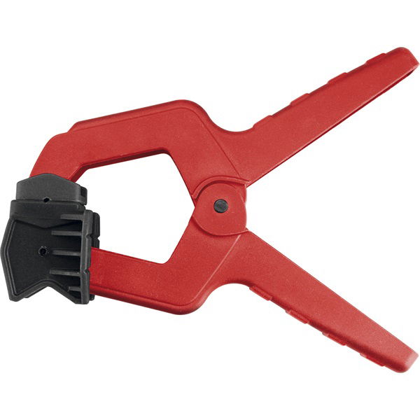 asztalos csipesz, 3 az 1-ben funkció: 2 sík, 1sík+1domdorú, derékszög szorítás; hossz: 155mm, max nyitás: 50mm, műanyag termék fő termékképe