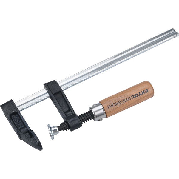 asztalos szorító, cseh fa markolattal; 200×50mm termék fő termékképe