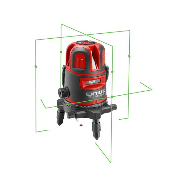 automatikus lézeres vízszintező, ZÖLD, 1H4V6D (1 horizontális+ 4 vertikális+ 6 pont) pontosság:0,3 mm/1m, 5/8" termék fő termékképe