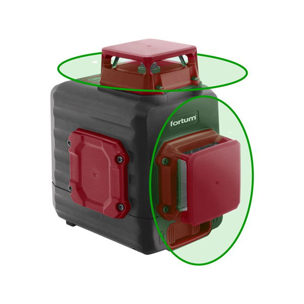 automatikus lézeres vízszintező, ZÖLD, 2D (2×360°) pontosság: 0,3mm/1m, 1/4" és 5/8" menet termék fő termékképe