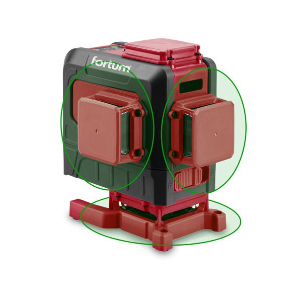 automatikus lézeres vízszintező, ZÖLD, 3D (3×360°) pontosság: 0,2mm/1m, 1/4" és 5/8" menet termék fő termékképe
