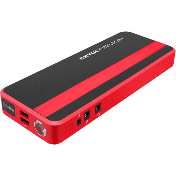 autós indító, benzin- és dízelmotorokhoz., beépített 18000 mAh Li-polimer akkuval + power bank 5V és 19V, "bikázó", 700A termék fő termékképe