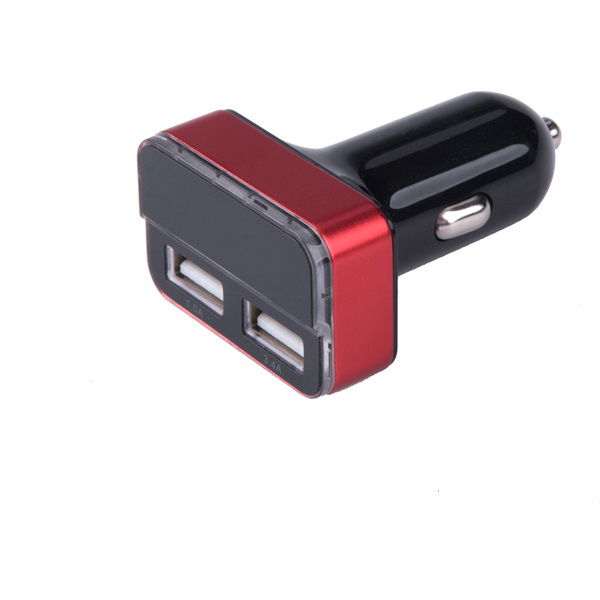autós töltő, szivargyujtó / dupla USB, 1,0A+3,4A/ 37W, kábel nélkül termék fő termékképe