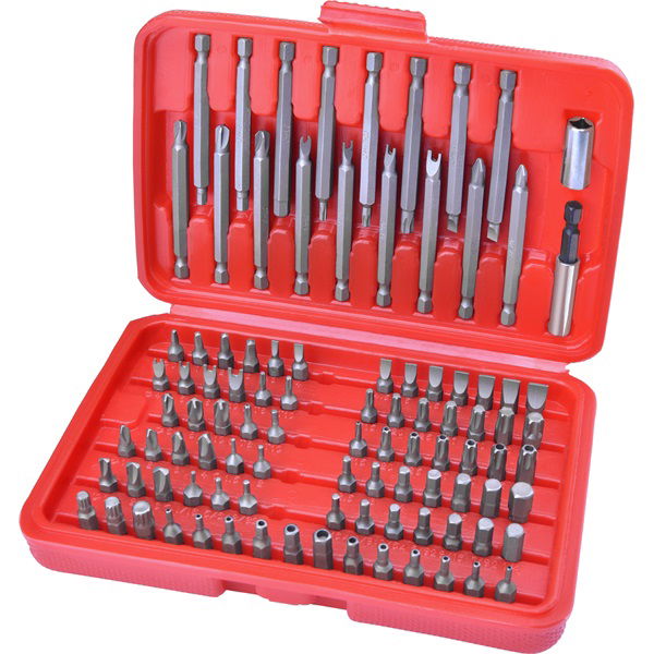 behajtó klt. 98 db Cr.V., lapos:3-7mm, PH0-3, PZ0-3, HEX 1,5-6mm, T és TTa 8-40, hosszú bitekkel is termék fő termékképe