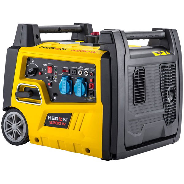 Heron, benzinmotoros áramfejlesztő, táv- és önidítóval 3,0 kVA, 230V, 1 fázisú, inverteres termék fő termékképe